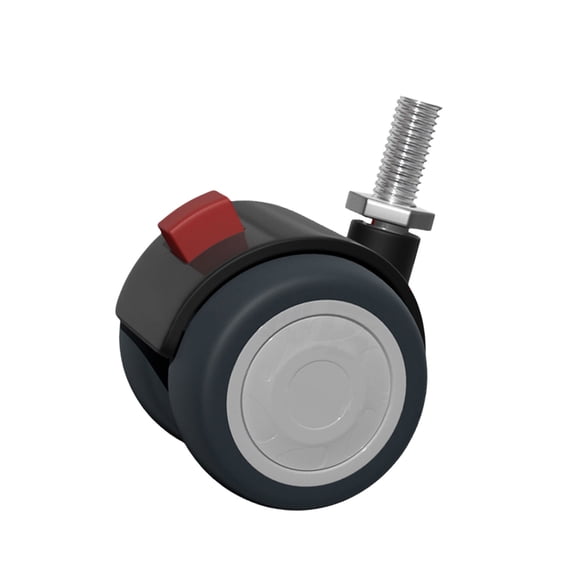Chair Wheel Rubber Casters Quiet Designs & 360 Degree Rotation Whhel Not Scratches Supports Up to 250kg for Home