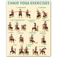 thumbnail image 1 of Chair Yoga Exercises Poster Wellness Chart for Seniors over 60 - Gentle Yoga Guide with Seated Poses - Senior Fitness Wall Art for Home, Office, or Physical Therapy Spaces, 1 of 1