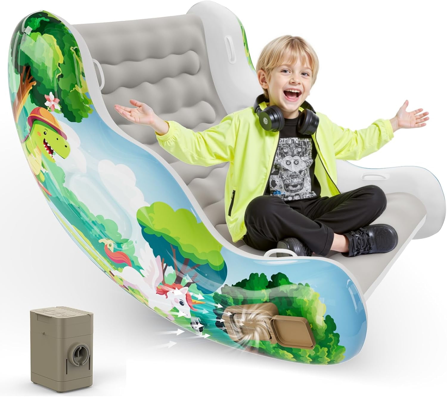 Chair for , Inflatable Rocking Chair for with & , Air Cloud Rocker for ...
