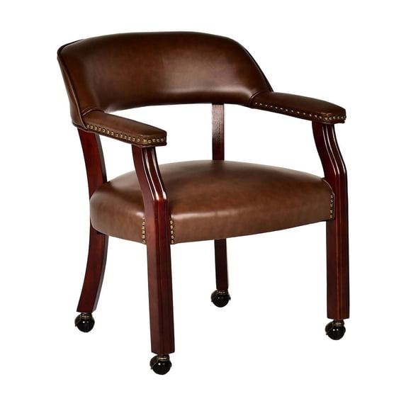 Chair with Casters and Matching Folding Game Top / Convenient for Home Entertainment