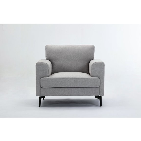 Chair with Synthetic Wood and Linen / Versatile Seating for Various Rooms