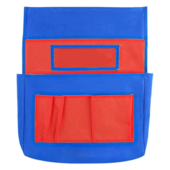 Chairback Buddy Pockets Chart with Heavy Duty Storage Pocket,Chairback Buddy Pocket Chart Seat Back Organizer Storage with Lable Slot for Organization