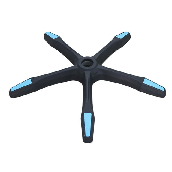 Chairs Reinforced Leg, Chair Bottom Parts, Universal Swivel Chair Base Replacement Office Chair Base, for Meeting Room Chair Replacement Blue