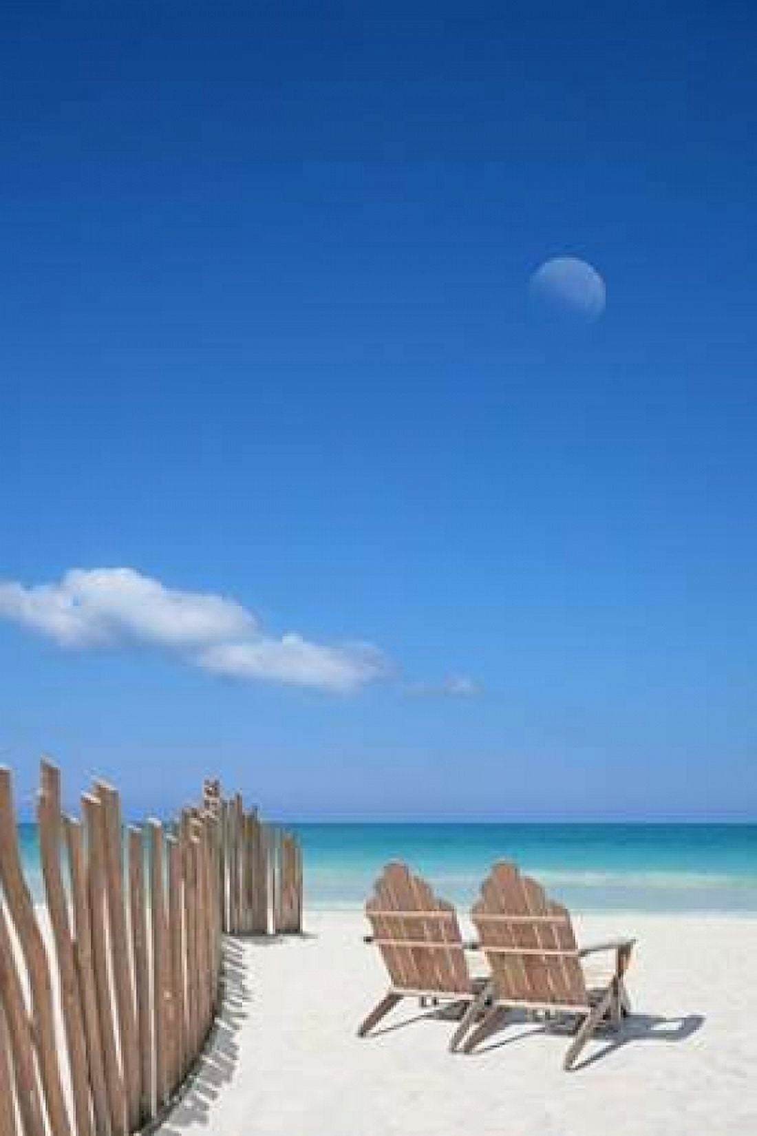 Chairs under the Moon Canvas Art - Noah Bay (12 x 18)