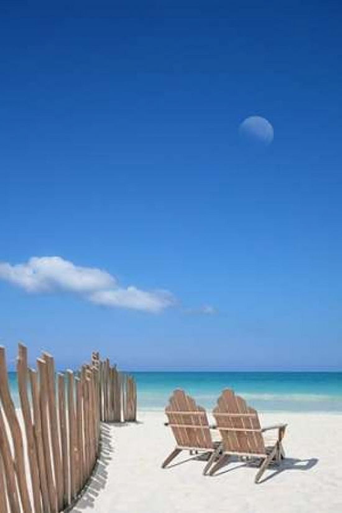Chairs under the Moon Canvas Art - Noah Bay (24 x 36)