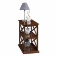 thumbnail image 1 of Chairside End Table with Shelves, Espresso, 1 of 1