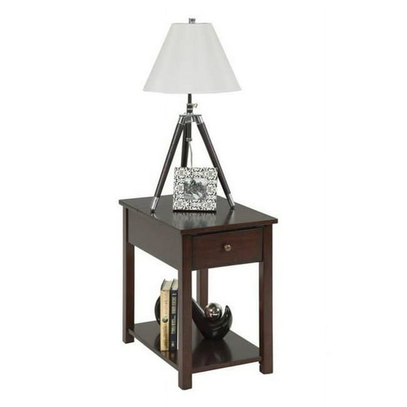 Chairsides Transitional Style Chairside Table, Poplar Birch Veneer