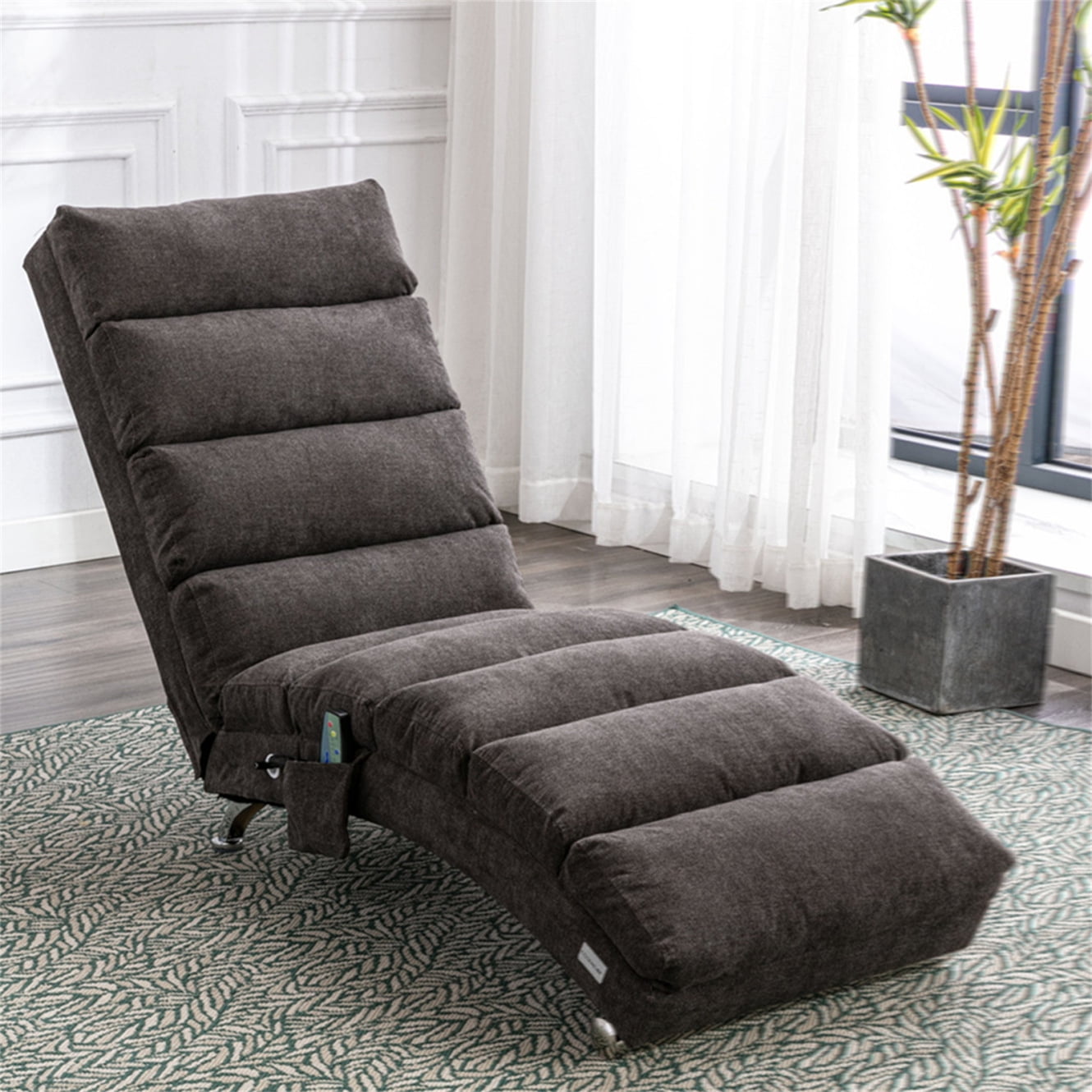 Chaise Lounge Chair Indoor with Ergonomically 140° Backrest Design ...