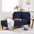 thumbnail image 1 of Harper & Bright Designs Chaise Lounge Chairs Indoor Furniture with Arms Couch for Living Room, Blue, 1 of 16