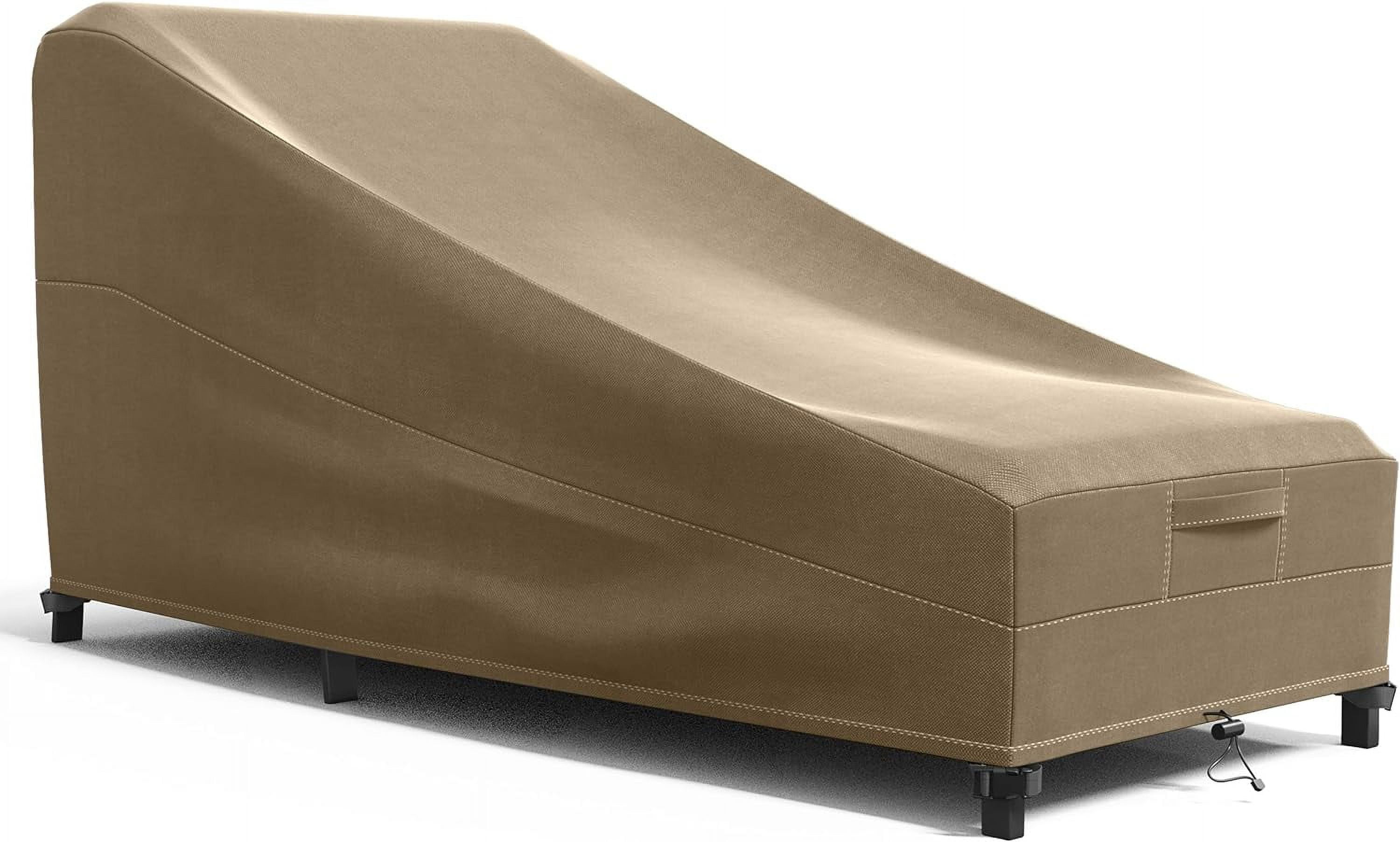 Chaise Lounge Cover Panther Series Heavy Duty Patio Furniture Cover (Brown)