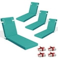 thumbnail image 1 of Chaise Lounge Cushions for Outdoor Furniture, Waterproof 72 x 21Inch Patio Lounge Cushion with Ties, 3 inch Thicks Patio Lounge Chair Cushion Replacement（lake blue,4pcs), 1 of 6