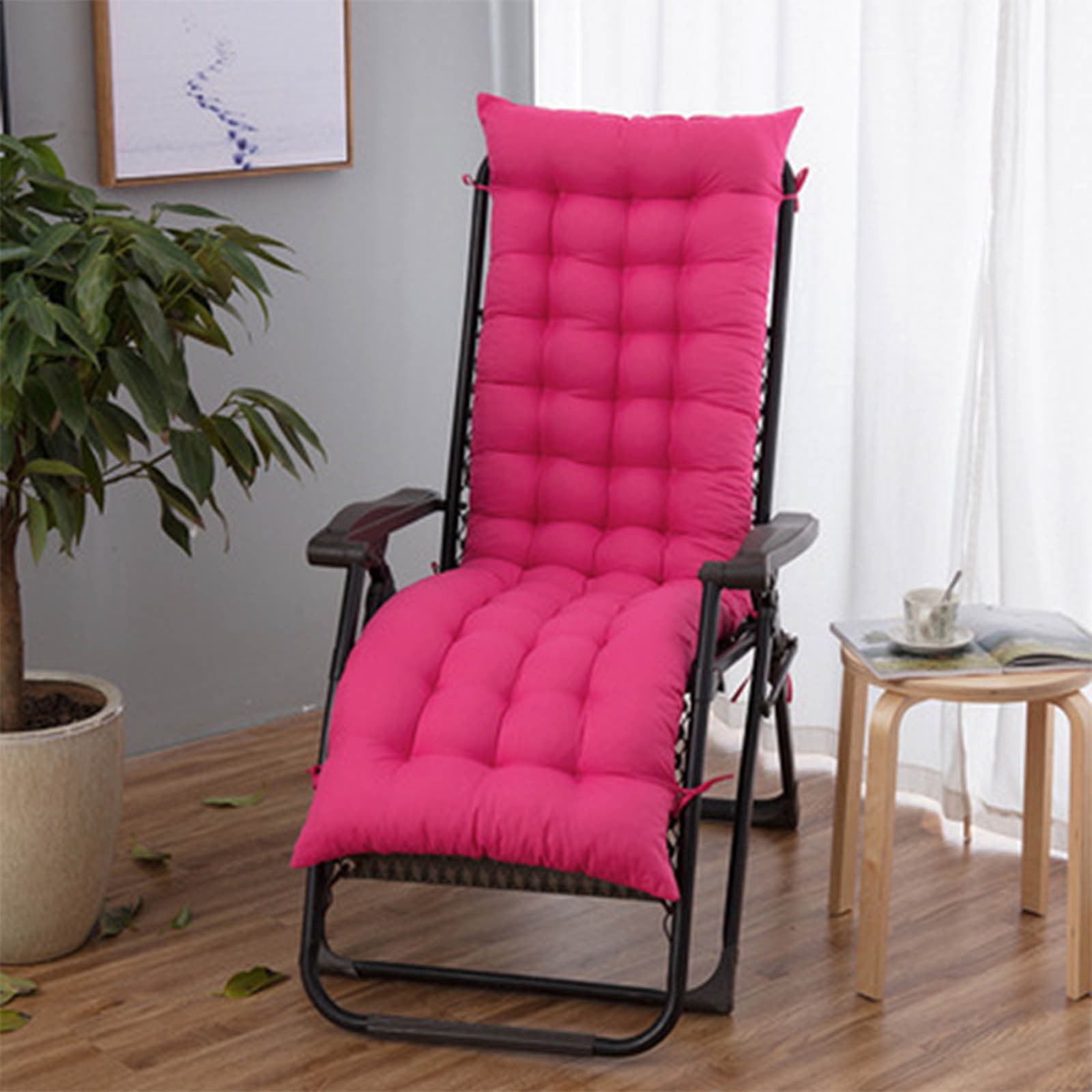 Chaise Lounge Cushions Soft Lounge Chair Cushion Gravity Chair Cushion Sofa Lawn Furniture Cushion Pad for Outdoor Indoor Patio Home Without Headrest 48*159cm