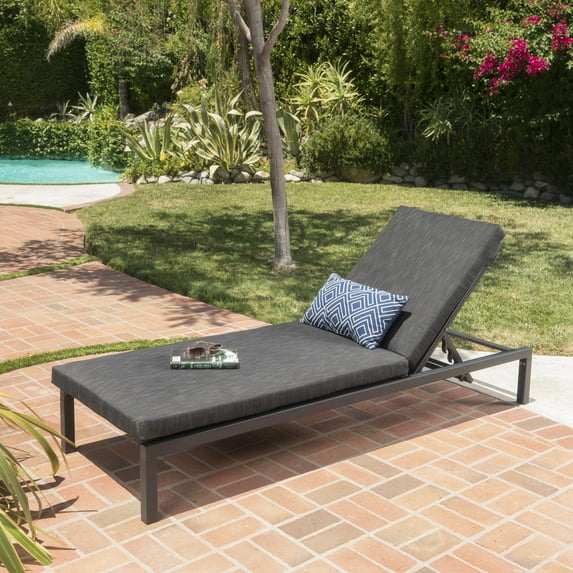 Chaise Lounge - Dark Grey Addition To Your Outdoor Space
