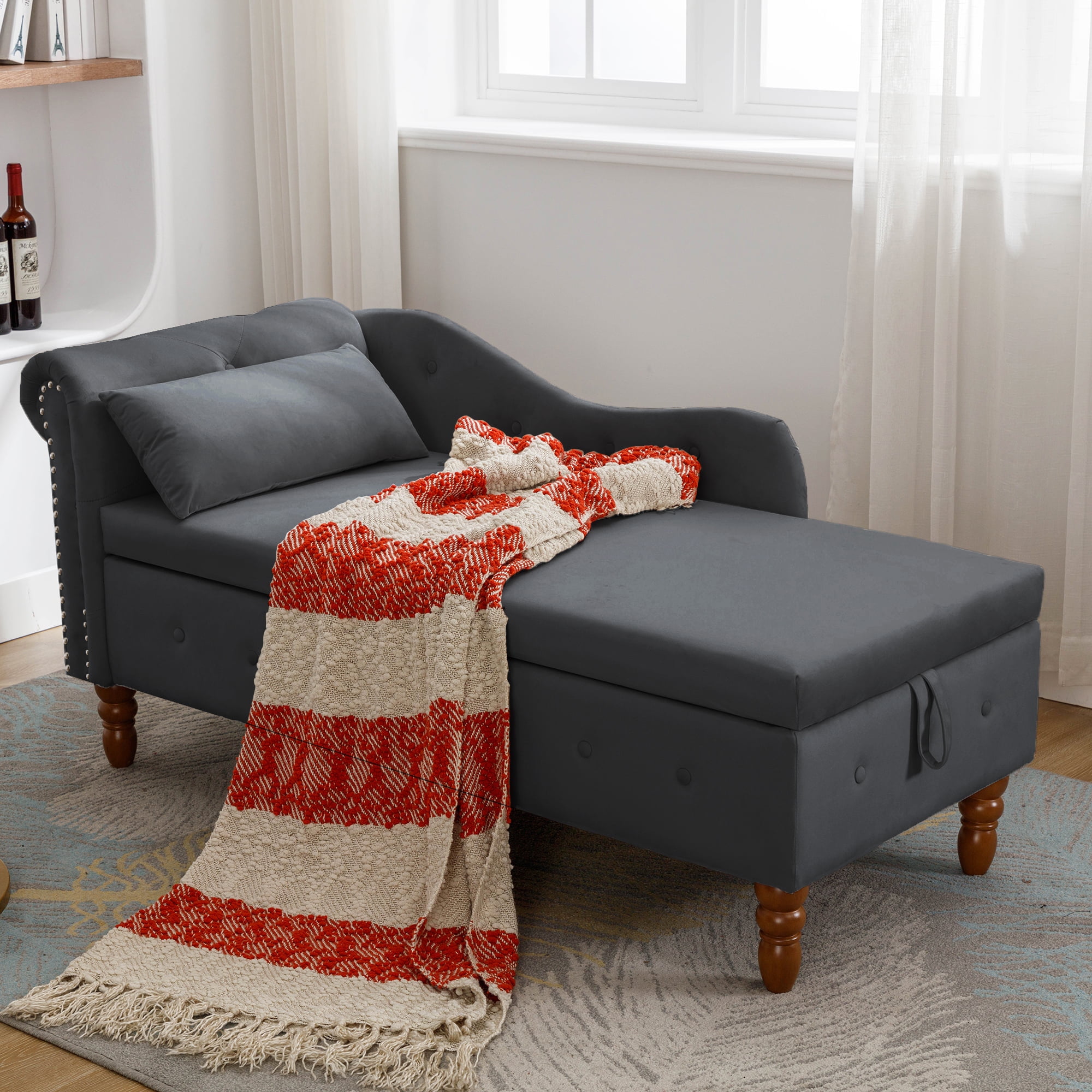 Chaise chair online with storage
