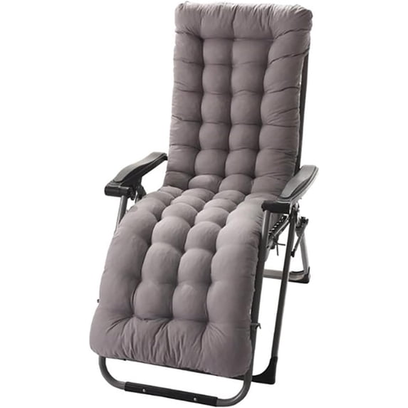 Chaise Lounger Cushion, 61Inch Chaise Lounger Cushions Rocking Chair Sofa Cushion with Ties,Thick Padded Chaise Lounger Swing Bench Cushion (Chairs not included)