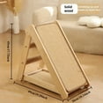 thumbnail image 1 of Chak’s Choice Solid wood cat scratch board and climbing frame - multi-layer hemp rope, dual-purpose nest, compact folding design suitable for indoor cats, 1 of 5