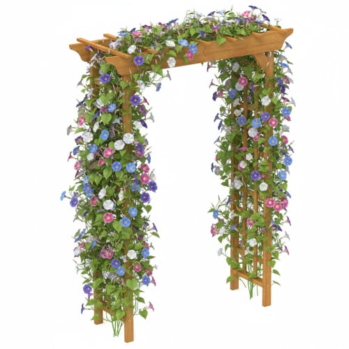 Chaks Choice Wooden Arbor, Wedding Arch for Ceremony, Wood Trellis for Plant Climbing, Christmas Decor Pergola for Garden Backyard