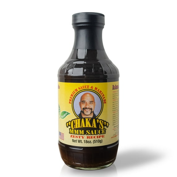 Chaka’s MMM Sauce Sugar Free Steak and Chicken Marinade, Zesty 18 oz