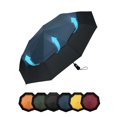 thumbnail image 1 of Chakipee Travel Compact Umbrella Windproof-Portable Automatic Umbrellas for Rain,Folding Umbrella with Double Vented Canopy 210T Fabric 102cm Span-9 Ribs Umbrella,Blue, 1 of 7