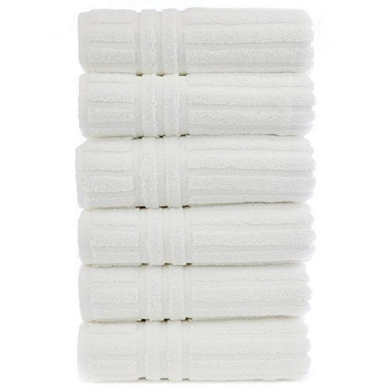 Chakir Turkish Linens 100% Cotton Premium Turkish Washcloths | 13'' x 13'' (Washcloth-12 Piece - White)
