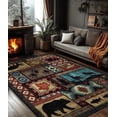 thumbnail image 1 of ChakmeOne 5'x7' Cabin Area Rug,Rustic Vintage Washable & Non-Slip Rug for Living Room,Farmhouse & Bedroom, 1 of 10