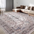 thumbnail image 1 of ChakmeOne 9x12 Area Rugs for Living Room,Vintage Boho Medallion Print with Stain Guard, Machine Washable & Non-Slip, for Under Table, Bedroom or Dining Room, 1 of 10