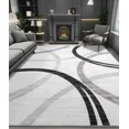 thumbnail image 1 of ChakmeOne 9x12 Washable Rug for Living Room Modern Abstract Area Rug Low Pile Non Slip for Home Office & High Traffic Areas, 1 of 6