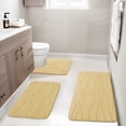 thumbnail image 1 of ChakmeOne Bathroom Rug Sets 3-Piece Set Ocean Wave Bath Mat Soft Absorbent & Non-Slip Bath Rugs for Floor Tub And Shower, 1 of 11