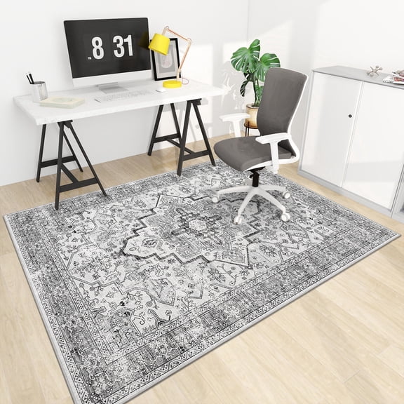 ChakmeOne 48x60 Inches Office Chair Mat for Hardwood & Tile Floors,Non-Slip,Machine Washable Under Desk Rug,Protective Floor Covering for Home Office and Gaming Chairs