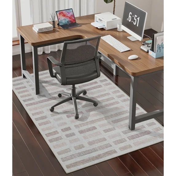 ChakmeOne Chair Mat for Hardwood Floor 36x48 Desk Rug Floor Protector Non-Slip & Machine Washable,Smooth Rolling for Office Chairs