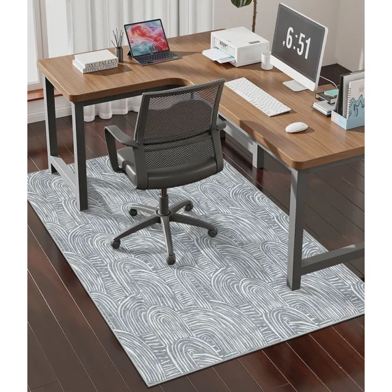 ChakmeOne Chair Mat for Hardwood Floor 36x48 Desk Rug Floor Protector Non-Slip & Machine Washable,Smooth Rolling for Office Chairs