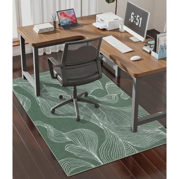 ChakmeOne Chair Mat for Hardwood Floor 36x48 Desk Rug Floor Protector Non-Slip & Machine Washable,Smooth Rolling for Office Chairs