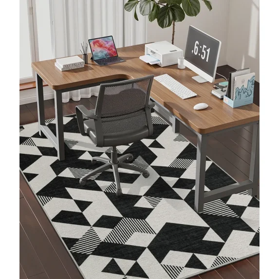 ChakmeOne Chair Mat for Hardwood Floor 48x60 Desk Rug Floor Protector Non-Slip & Machine Washable,Smooth Rolling for Office Chairs