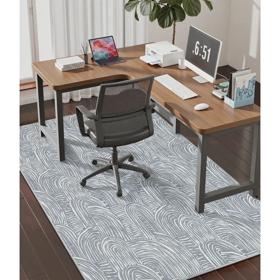 ChakmeOne Chair Mat for Hardwood Floor 48x60 Desk Rug Floor Protector Non-Slip & Machine Washable,Smooth Rolling for Office Chairs