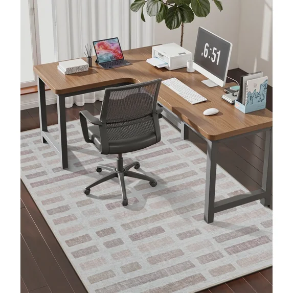 ChakmeOne Chair Mat for Hardwood Floor 48x60 Desk Rug Floor Protector Non-Slip & Machine Washable,Smooth Rolling for Office Chairs