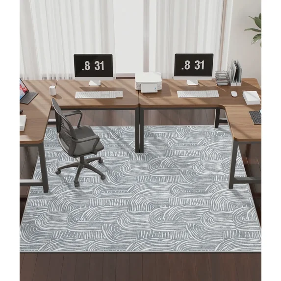 ChakmeOne Chair Mat for Hardwood Floor 48x72 Desk Rug Floor Protector Non-Slip & Machine Washable,Smooth Rolling for Office Chairs