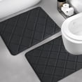 thumbnail image 1 of ChakmeOne Bathroom Rug Set 2 Pieces Bath Mats for Bathroom Floor Absorbent&Non Slip Bathroom Rug for Tub and Shower, (24"x20" +24"x16"), 1 of 10