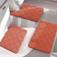 thumbnail image 1 of ChakmeOne Memory Foam Bath Mat, Bath Mats for Bathroom Floor - 3 Pieces Super Soft Absorbent Non Slip Bathroom Rug Set for Tub and Shower, Home Decor Accessories, 1 of 8