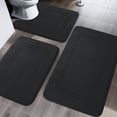 thumbnail image 1 of ChakmeOne Memory Foam Bath Mat, Bathroom Rugs Sets 3 Piece - Super Soft Absorbent Non Slip Bath Mat for Tub & Shower Floor, Toilet Rug & Carpet for Bathroom Decor, 1 of 7