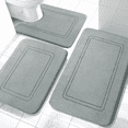 thumbnail image 1 of ChakmeOne Memory Foam Bath Mat, Bathroom Rugs Sets 3 Piece - Super Soft Absorbent Non Slip Bath Mat for Tub & Shower Floor, Toilet Rug & Carpet for Bathroom Decor, 1 of 8