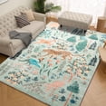 thumbnail image 1 of ChakmeOne 4x6 Area Rugs for Living Room,Green Animal Print Machine Washable Rugs,Non-Slip Stain Resistant,Low Pile Forest Carpets for Bedroom,Dining Room,Farmhouse,Office,Kitchen, 1 of 11