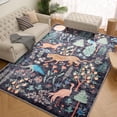 thumbnail image 1 of ChakmeOne 4x6 Area Rugs for Living Room,Black Animal Print Machine Washable Rugs,Non-Slip Stain Resistant,Low Pile Forest Carpets for Bedroom,Dining Room,Farmhouse,Office,Kitchen, 1 of 10