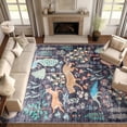 thumbnail image 1 of ChakmeOne 5x7 Area Rugs for Living Room,Black Animal Print Machine Washable Rugs,Non-Slip Stain Resistant,Low Pile Forest Carpets for Bedroom,Dining Room,Farmhouse,Office,Kitchen, 1 of 11