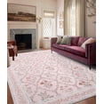 thumbnail image 1 of ChakmeOne Washable Rug for Bedroom Floral Rug,8x10 Area Rug, Non-Slip Low Pile Thin Indoor Area Rug for Dining Room, Nursery, Office, and Living Room, 1 of 9