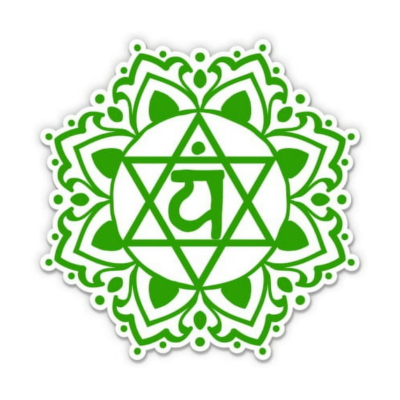 Chakra 4 Anahata - 12" Vinyl Sticker Waterproof Decal