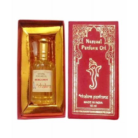 Chakra Atter Long Lasting Perfume Oil In Rollon Bottles Multi Fragrance 10ml (Bergamot)