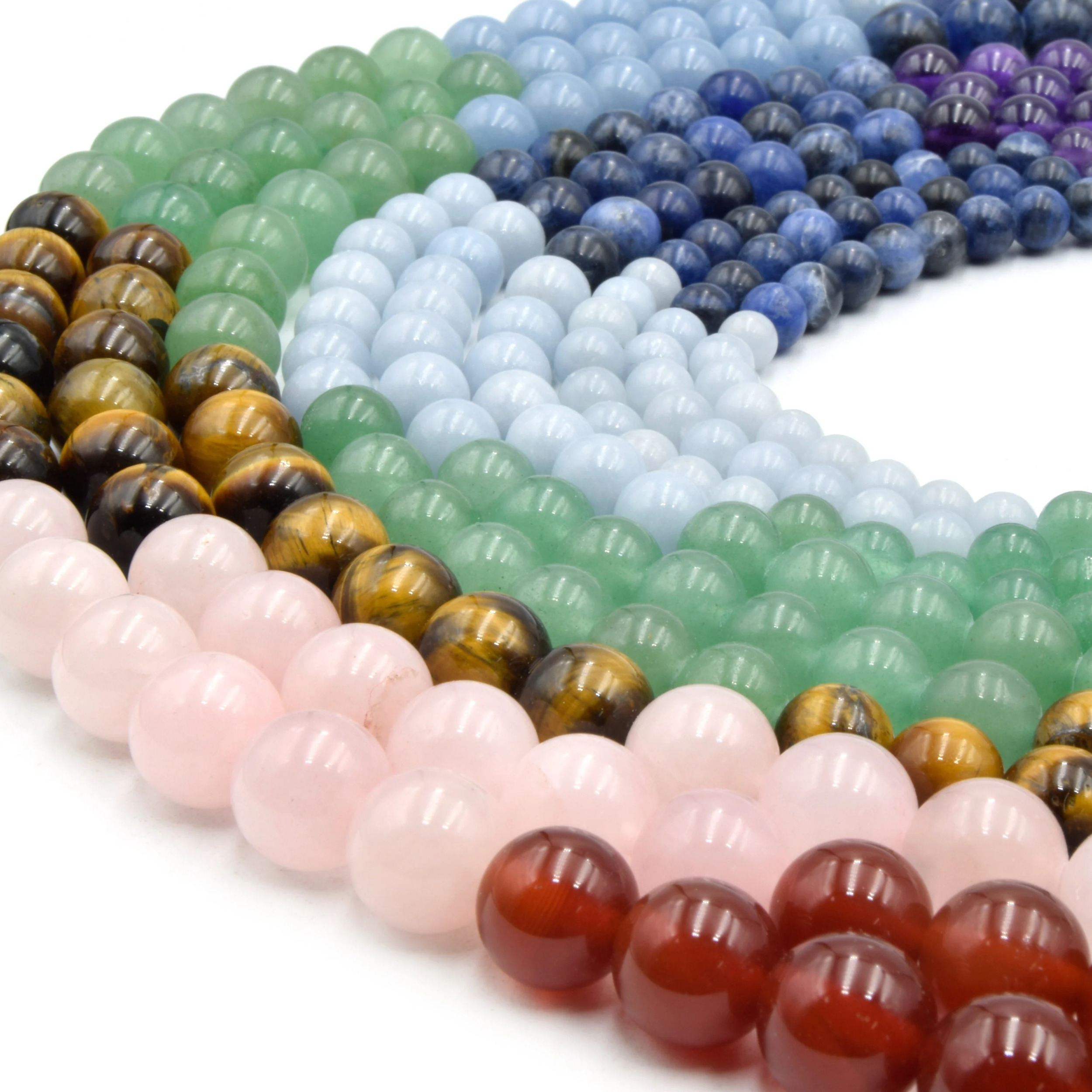 Chakra Beads | Lapis Lazuli, Tiger Eye, Carnelian, Aquamarine ...