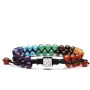 Chakra Bracelet 7 Chakras Healing Crystals Bracelet Yoga Stone Beads Bracelets Meditation Relax Anxiety Bangle for Womens Mens