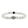 thumbnail image 1 of Chakra Bracelets - Howlite/Matte Onyx - 10, 1 of 5