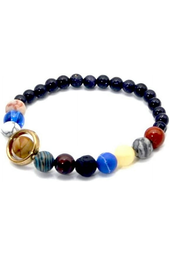 Chakra Bracelets for Women Reiki Healing Crystals Yoga Beads Stretch Bracelet Handmade Natural Gemstones Braided Rope Elastic String Cuff Beads Bangle Anxiety Relief Meditation Spiritual Gift